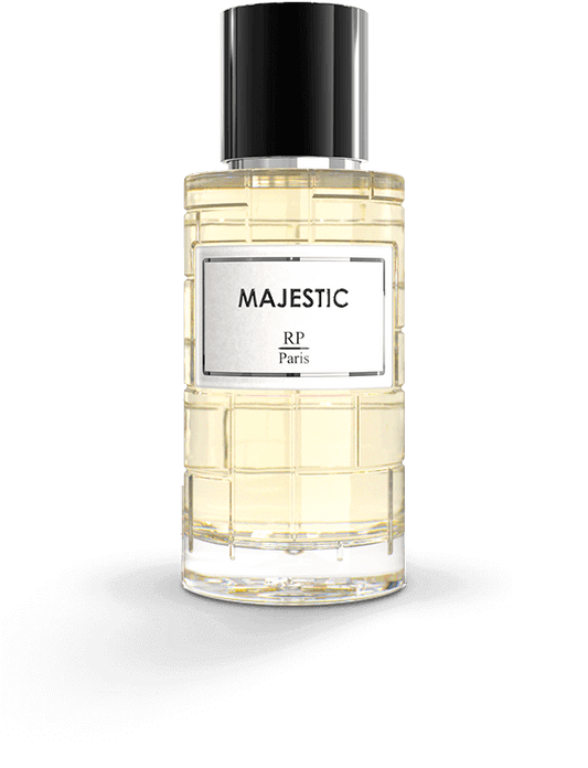 Majestic RP Paris - Parfum de luxe boisé et ambré, notes épicées et vanillées, fragrance élégante et sophistiquée - The Secret’s Garden
