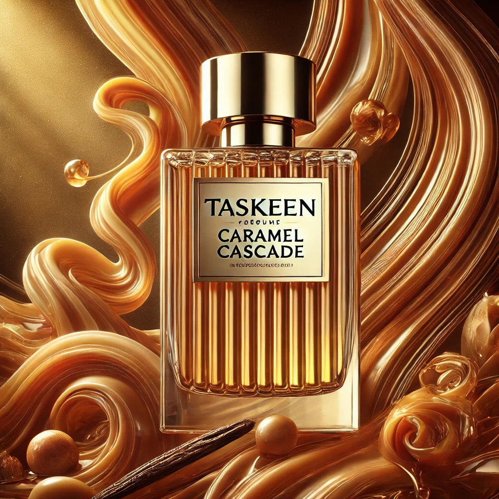 Taskeen Caramel Cascade Parfum gourmand luxe The Secrets Garden
